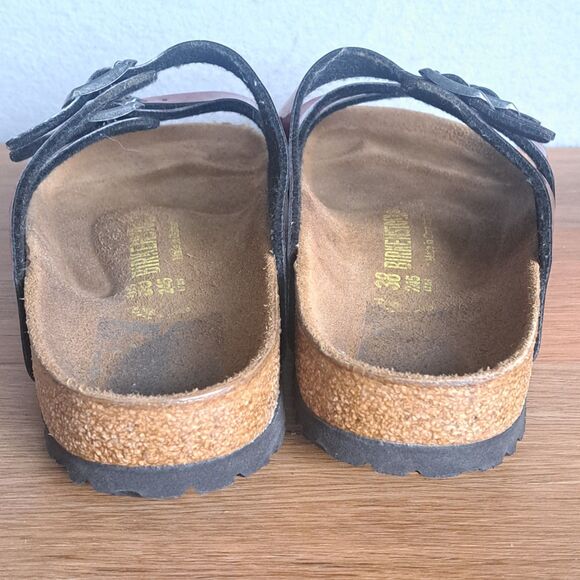 Birkenstock Florida Pink Fuchsia Strappy Slide Sandals Women 39 8 Germany Shoes - Picture 2 of 9